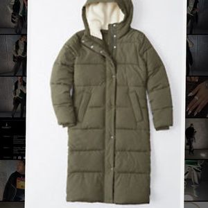 Abercrombie ultra long puffer
